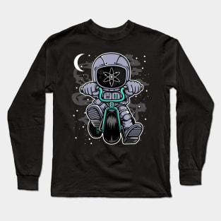 Astronaut Cosmos Crypto ATOM Coin To The Moon Token Cryptocurrency Wallet HODL Birthday Gift For Men Women Kids Long Sleeve T-Shirt